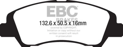 DPX2218 EBC Brakes Комплект тормозных колодок, дисковый тормоз