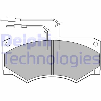 LP583 DELPHI Комплект тормозных колодок, дисковый тормоз