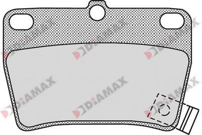 N09626 DIAMAX Комплект тормозных колодок, дисковый тормоз