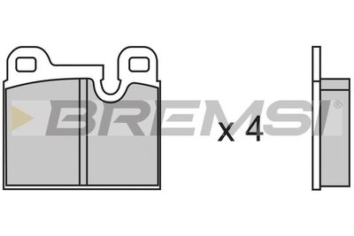 BP2146 BREMSI Комплект тормозных колодок, дисковый тормоз