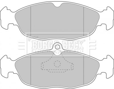 BBP1791 BORG & BECK Комплект тормозных колодок, дисковый тормоз