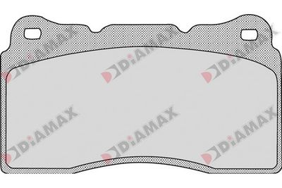 N09708 DIAMAX Комплект тормозных колодок, дисковый тормоз