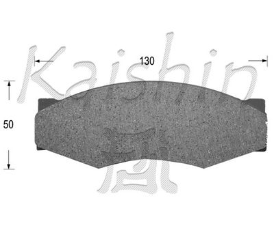 FK1025 KAISHIN Комплект тормозных колодок, дисковый тормоз