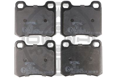 BP09322 OPTIMAL Комплект тормозных колодок, дисковый тормоз