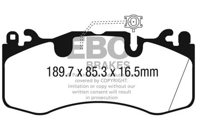 DP42336R EBC Brakes Комплект тормозных колодок, дисковый тормоз