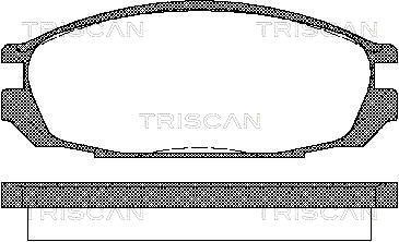 811014010 TRISCAN Комплект тормозных колодок, дисковый тормоз