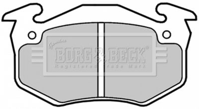 BBP1018 BORG & BECK Комплект тормозных колодок, дисковый тормоз