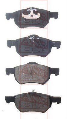 AKD20103 ASVA Комплект тормозных колодок, дисковый тормоз
