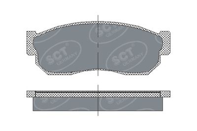 SP109PR SCT - MANNOL Комплект тормозных колодок, дисковый тормоз