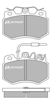 LVXL378 MOTAQUIP Комплект тормозных колодок, дисковый тормоз