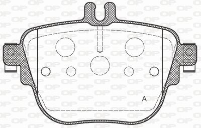 BPA179200 OPEN PARTS Комплект тормозных колодок, дисковый тормоз