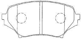 E1N054 AISIN Комплект тормозных колодок, дисковый тормоз