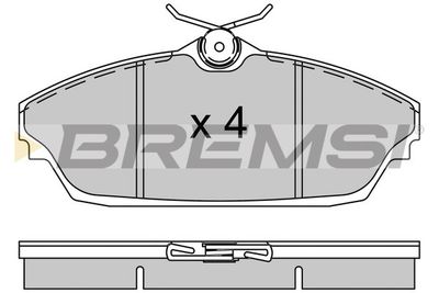 BP3505 BREMSI Комплект тормозных колодок, дисковый тормоз