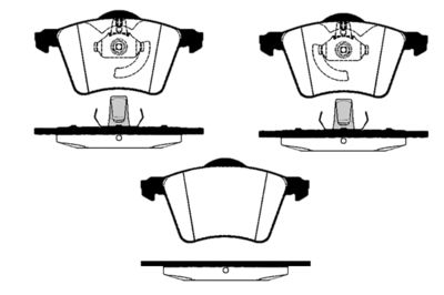 RA06872 RAICAM Комплект тормозных колодок, дисковый тормоз