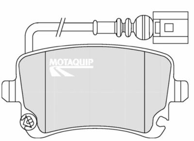 LVXL1327 MOTAQUIP Комплект тормозных колодок, дисковый тормоз
