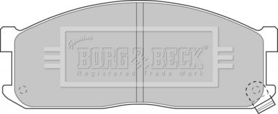 BBP1536 BORG & BECK Комплект тормозных колодок, дисковый тормоз
