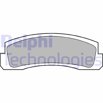 LP189 DELPHI Комплект тормозных колодок, дисковый тормоз