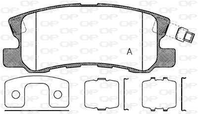 BPA080312 OPEN PARTS Комплект тормозных колодок, дисковый тормоз