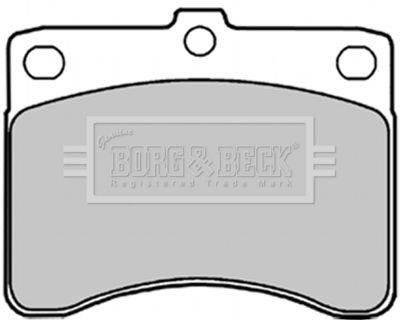 BBP1303 BORG & BECK Комплект тормозных колодок, дисковый тормоз