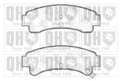 BP574 QUINTON HAZELL Комплект тормозных колодок, дисковый тормоз