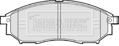 BBP2060 BORG & BECK Комплект тормозных колодок, дисковый тормоз