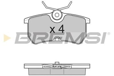 BP2844 BREMSI Комплект тормозных колодок, дисковый тормоз