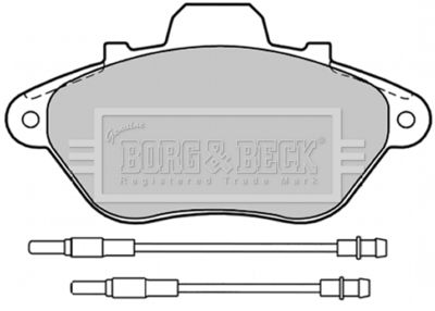 BBP1199 BORG & BECK Комплект тормозных колодок, дисковый тормоз