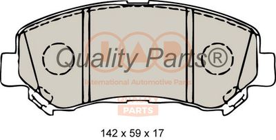 70413102 IAP QUALITY PARTS Комплект тормозных колодок, дисковый тормоз