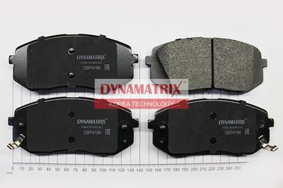 DBP4194 DYNAMATRIX Комплект тормозных колодок, дисковый тормоз