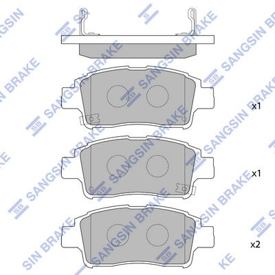 SP1230 Hi-Q Комплект тормозных колодок, дисковый тормоз