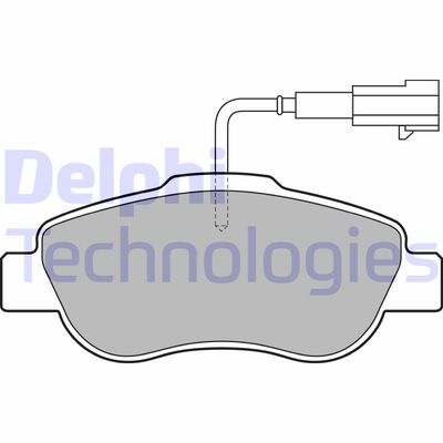 LP2014 DELPHI Комплект тормозных колодок, дисковый тормоз