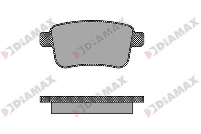 N09226 DIAMAX Комплект тормозных колодок, дисковый тормоз