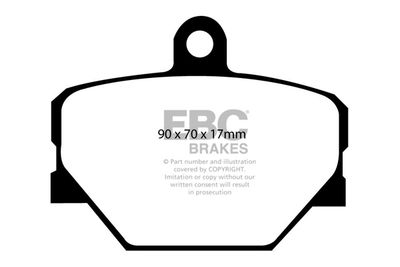 DP21287 EBC Brakes Комплект тормозных колодок, дисковый тормоз