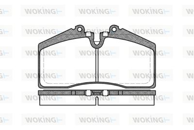 P388300 WOKING Комплект тормозных колодок, дисковый тормоз