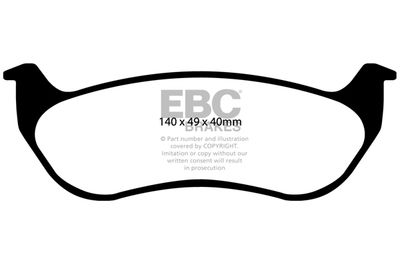 DP1673 EBC Brakes Комплект тормозных колодок, дисковый тормоз