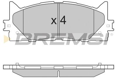 BP3253 BREMSI Комплект тормозных колодок, дисковый тормоз