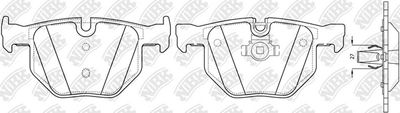 PN0093W NiBK Комплект тормозных колодок, дисковый тормоз