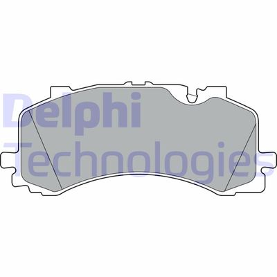 LP3307 DELPHI Комплект тормозных колодок, дисковый тормоз