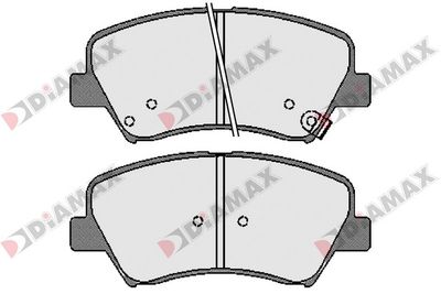 N09608 DIAMAX Комплект тормозных колодок, дисковый тормоз