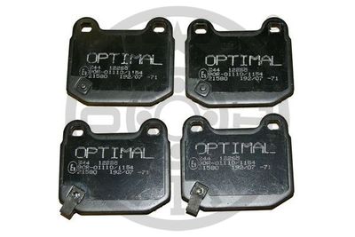 BP12265 OPTIMAL Комплект тормозных колодок, дисковый тормоз