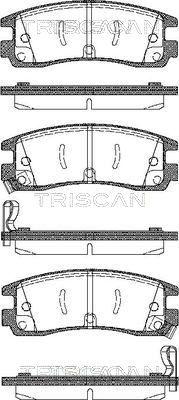811024015 TRISCAN Комплект тормозных колодок, дисковый тормоз