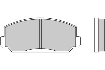120150 E.T.F. Комплект тормозных колодок, дисковый тормоз