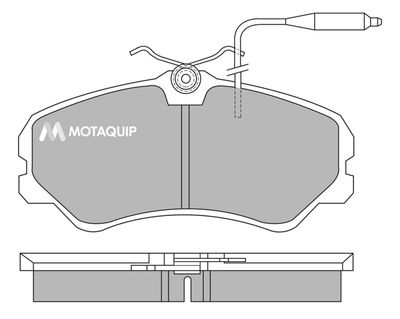 LVXL376 MOTAQUIP Комплект тормозных колодок, дисковый тормоз