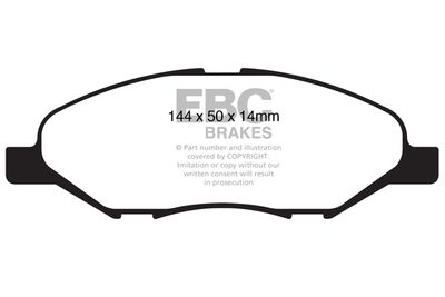 DP21832 EBC Brakes Комплект тормозных колодок, дисковый тормоз