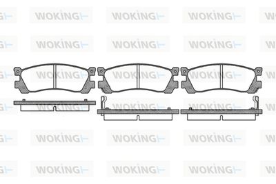 P299312 WOKING Комплект тормозных колодок, дисковый тормоз