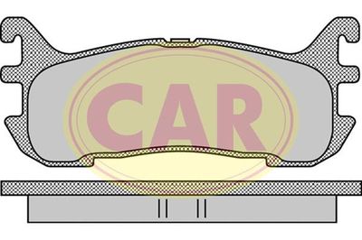 PNT9901 CAR Комплект тормозных колодок, дисковый тормоз