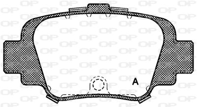BPA049900 OPEN PARTS Комплект тормозных колодок, дисковый тормоз