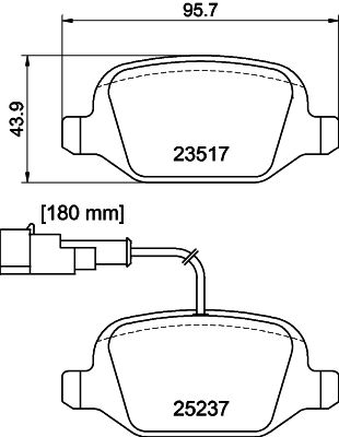 MDB3213 MINTEX Комплект тормозных колодок, дисковый тормоз