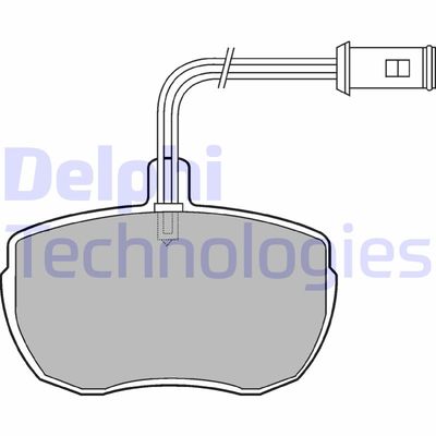 LP472 DELPHI Комплект тормозных колодок, дисковый тормоз