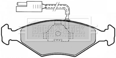 BBP1147 BORG & BECK Комплект тормозных колодок, дисковый тормоз